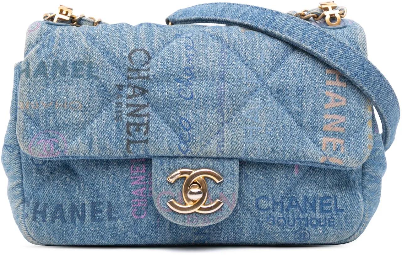 Chanel Hobo Bags - Mini Rectangular Quilted Denim Mood Flap - Gr. unisize - in Blau - für Damen