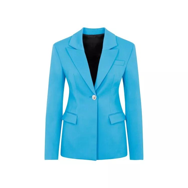 The Attico - Capri Blue Virgin Wool Blazer - Größe 38 - blue