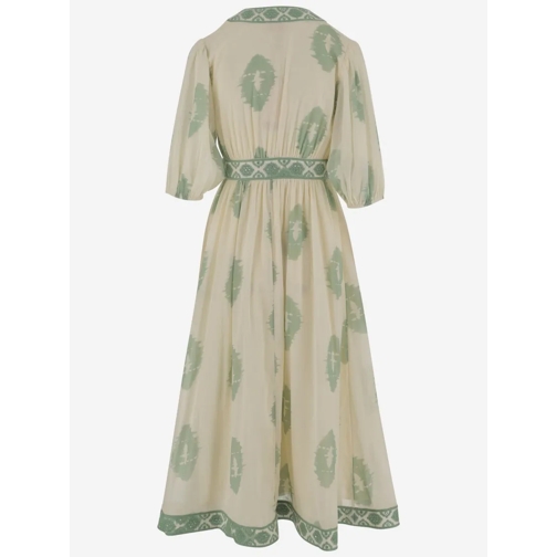 CALLING JUNE Robes midi Marlin Cotton Midi Dress Green (Image 2)