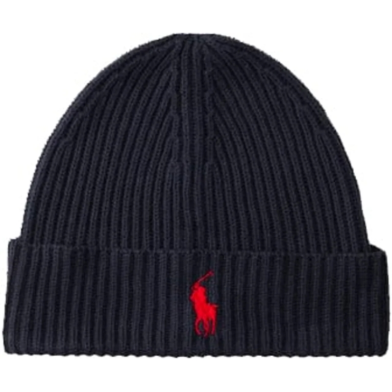 Polo Ralph Lauren Chapeau en laine Beanie mit gesticktem Logo blau(Image 5)