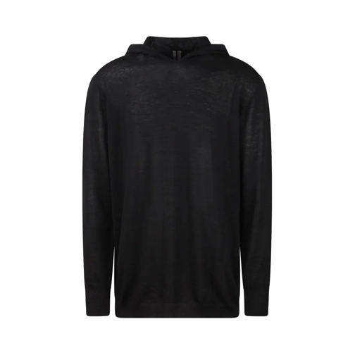 Rick Owens Hoodie Oversized Hooded Sweater Black