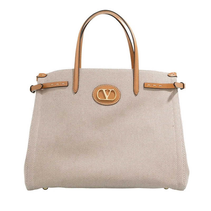 Valentino Garavani Tote Antibes Medium Tote Bag Natural