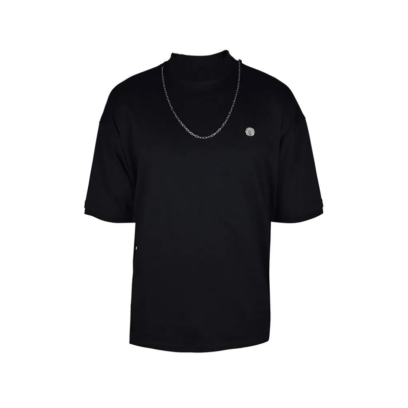 Ambush T-shirt Short-Sleeve Black T-Shirt With Iconic Chain Detai Black