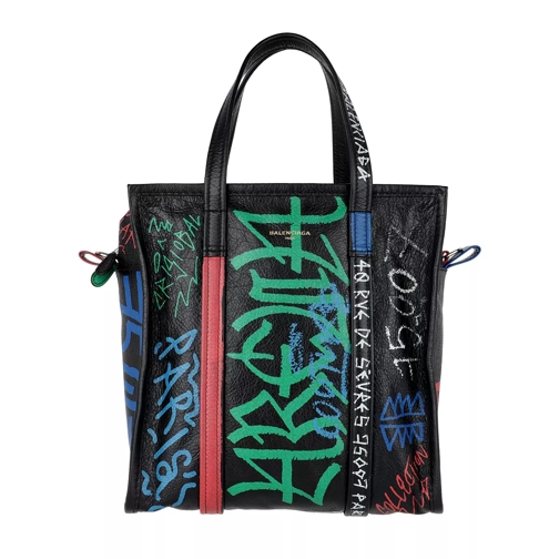 Balenciaga Graffiti Bazar Shopper S Blue/Black Shopping Bag