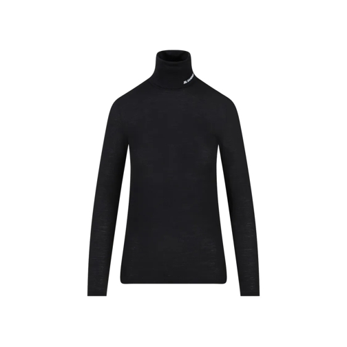 Jil Sander Langärmelige Oberteile Black Long-Sleeves T-Shirt Black