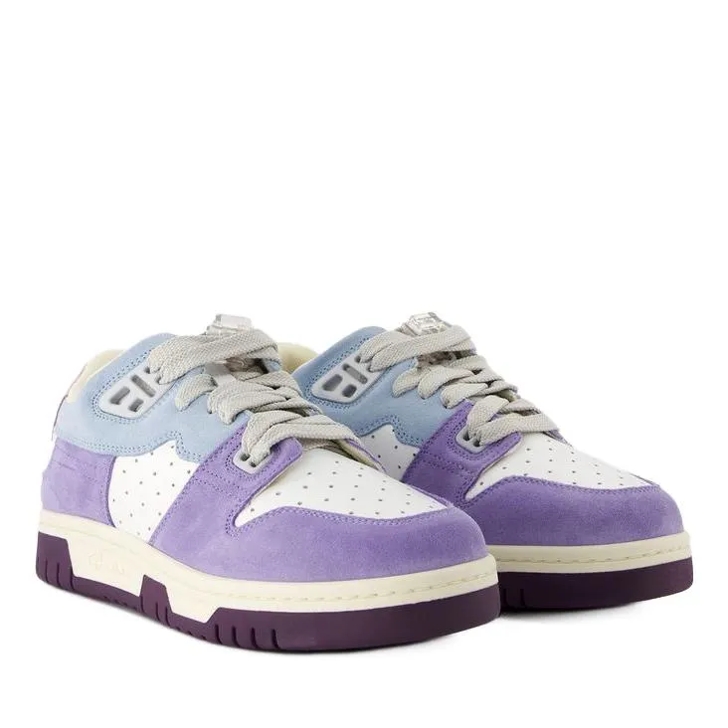 Acne Studios Low Preppy Sneakers Leather Blue White Purple Low Top Sneaker