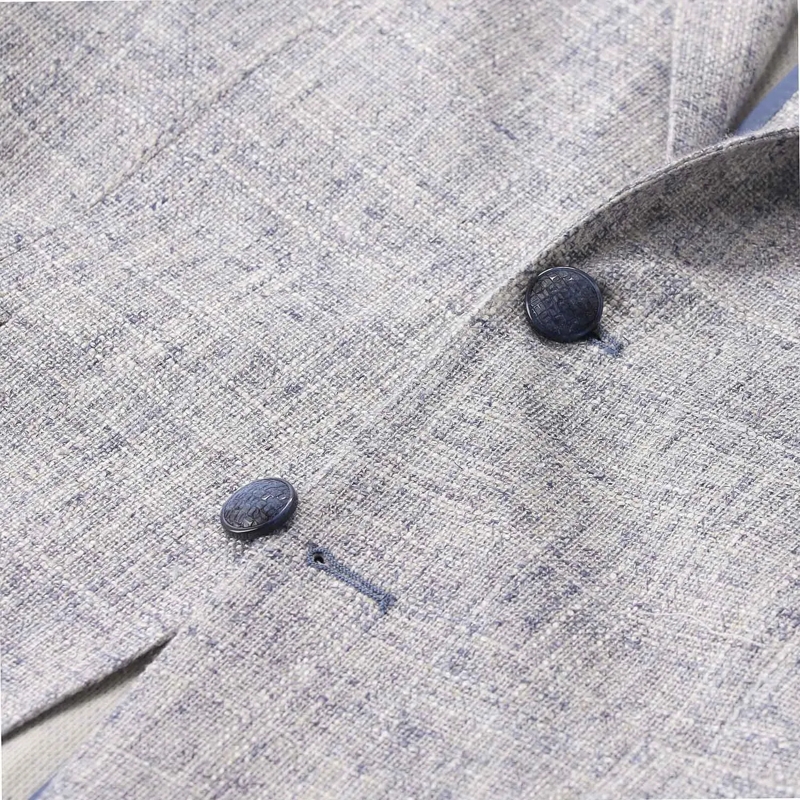 Tagliatore Anzugjacke Sakko aus hochwertigem Strick blau(Image 3)