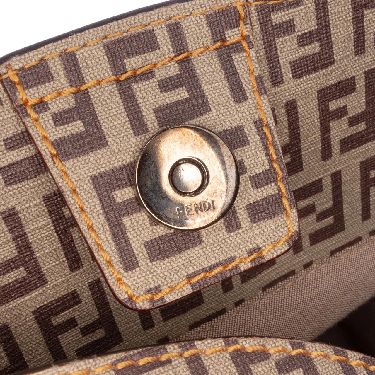 Thumbnail - Fendi Shopper - Zucchino Nylon and Spalmati Grande Pillow Tote - Gr. unisize - in Braun - für Damen