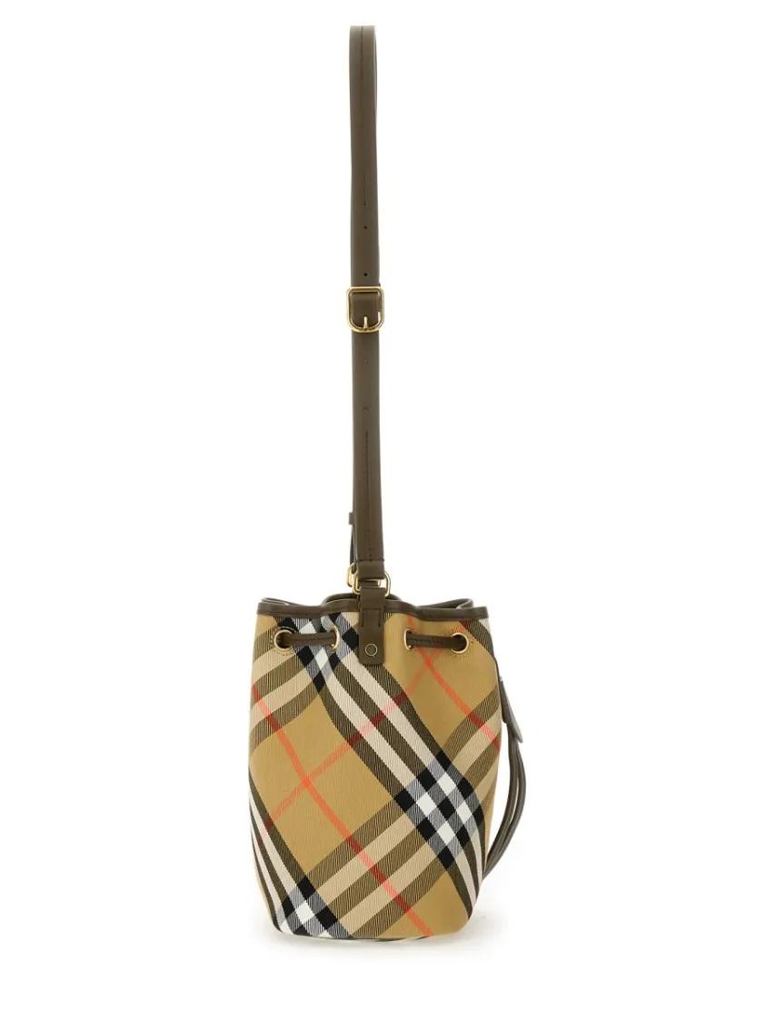 Burberry Bucket bags Mini "Check" Bucket Bag in beige