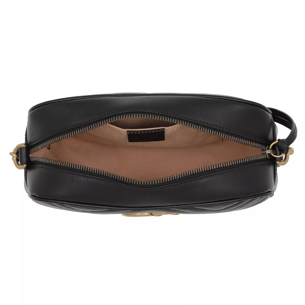 Gucci Crossbody bags GG Marmont Matelassé Shoulder Bag Leather in zwart