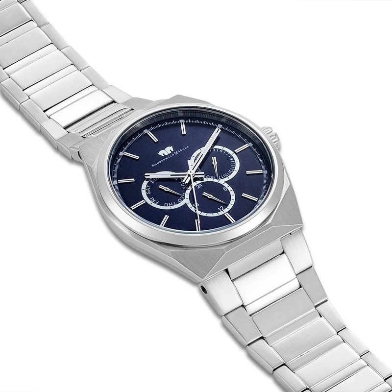 Rhodenwald & Söhne Automatikuhr Herren Armbanduhr Cooledge Edelstahl silber(Image 6)