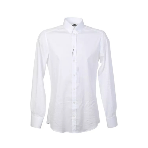 Dolce&Gabbana Textured Cotton Shirt White 