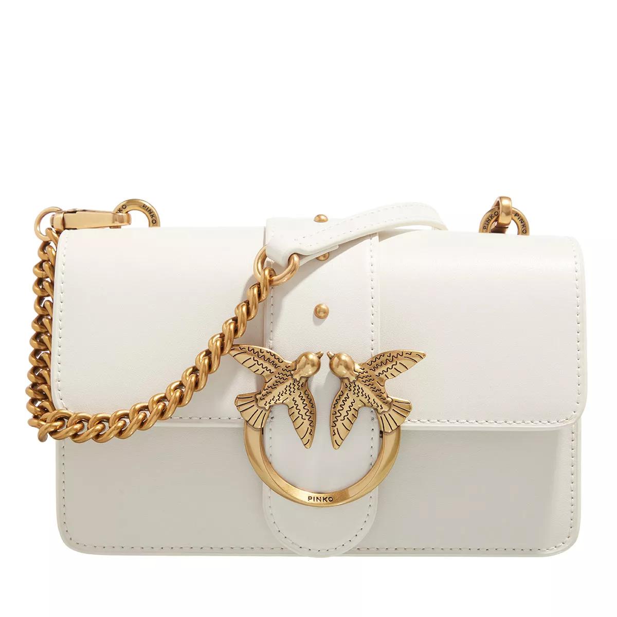 Pinko Crossbody Bags - Love One Mini Cl - Gr. unisize - in Creme - für Damen