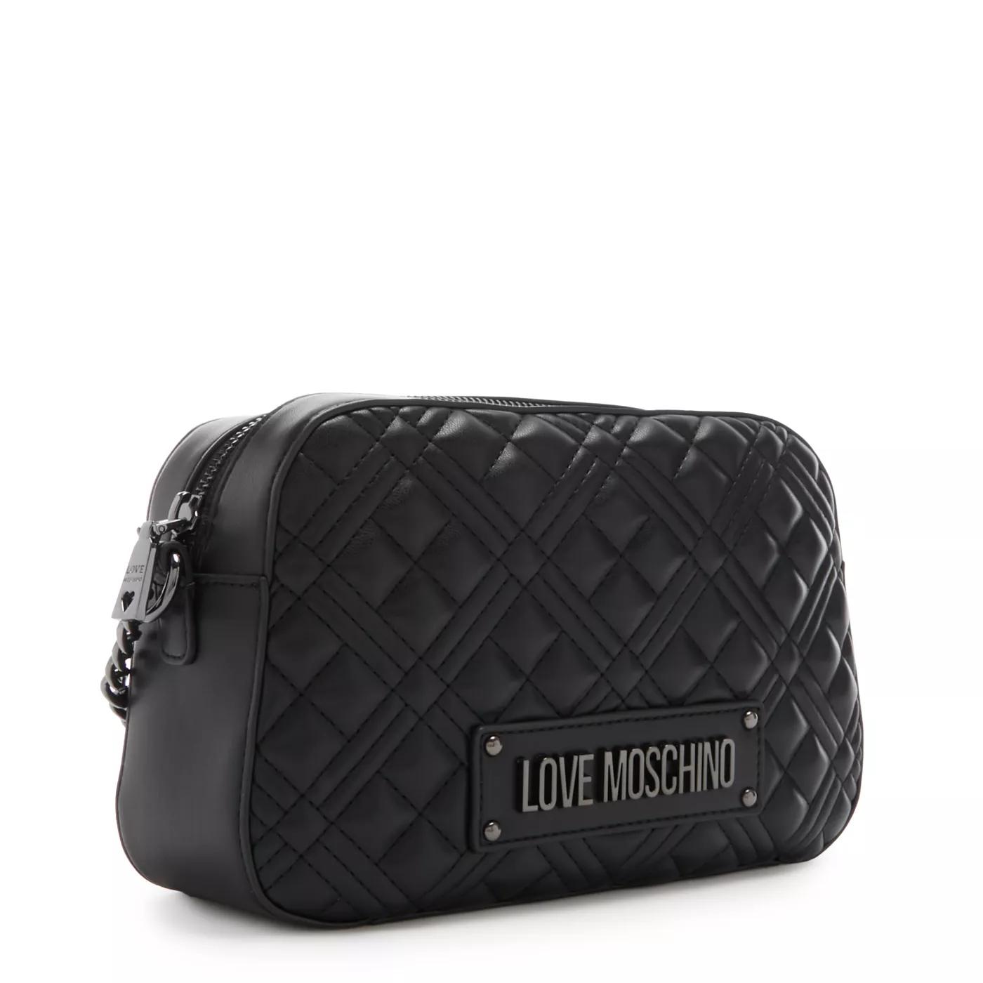 Love Moschino Crossbody bags Quilted Bag Schwarze Umhängetasche J in zwart