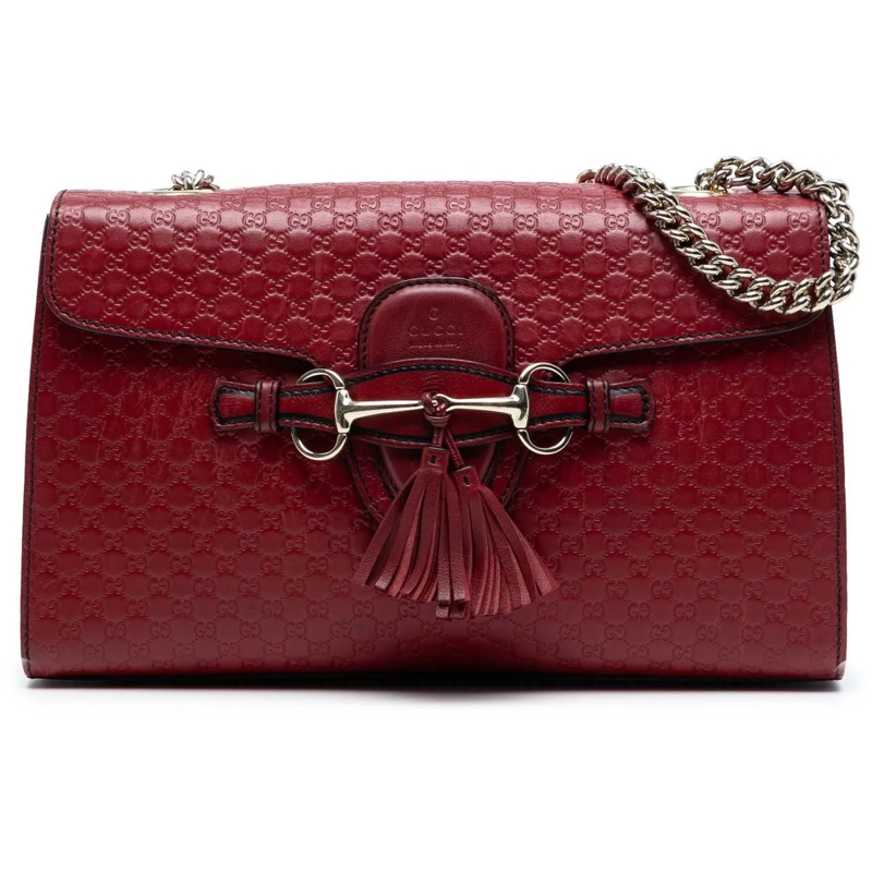Gucci Sac à bandoulière Medium Microguccissima Emily Shoulder Bag rot