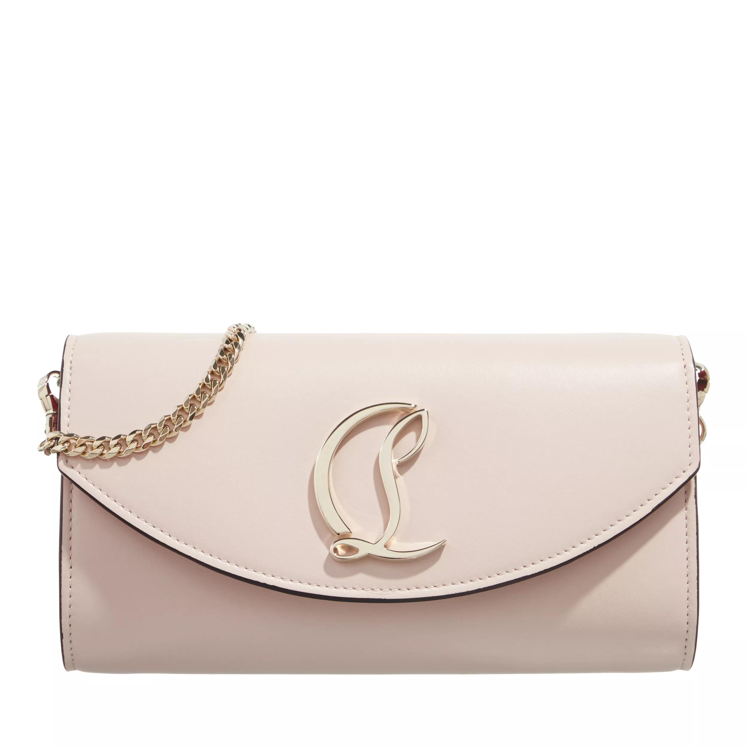 Christian Louboutin Portemonnaie - Loubi54 Wallet On Chain - Gr. unisize - in Creme - für Damen