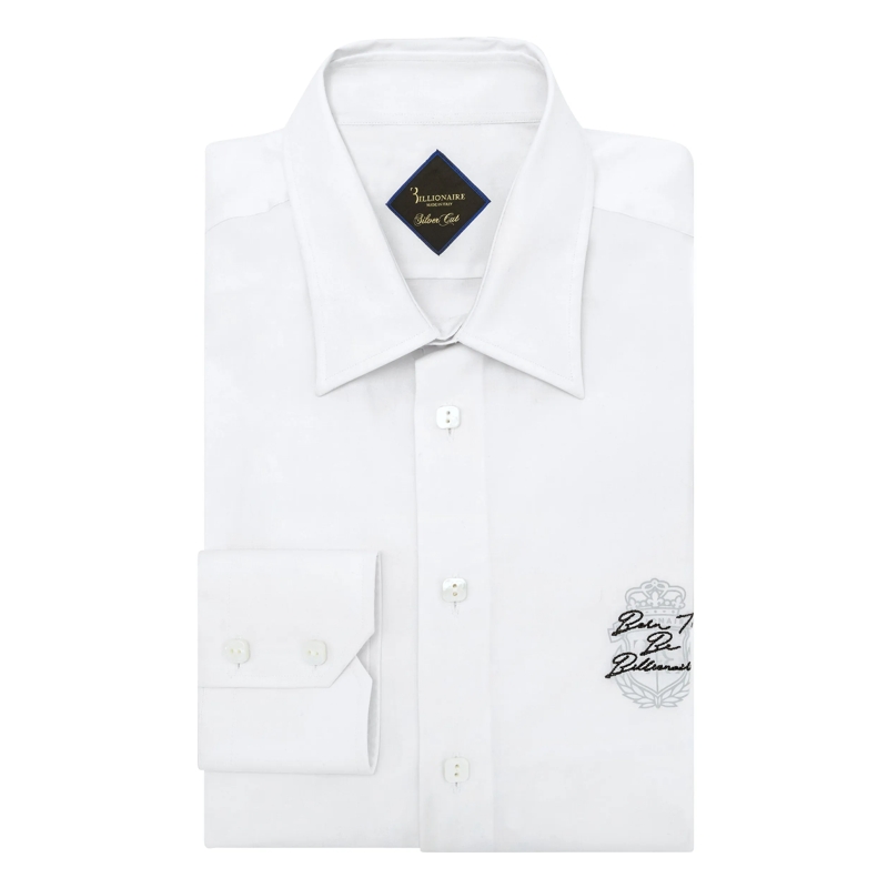 BILLIONAIRE Hemd Hemd Slim Fit Crest weiss(Image 2)