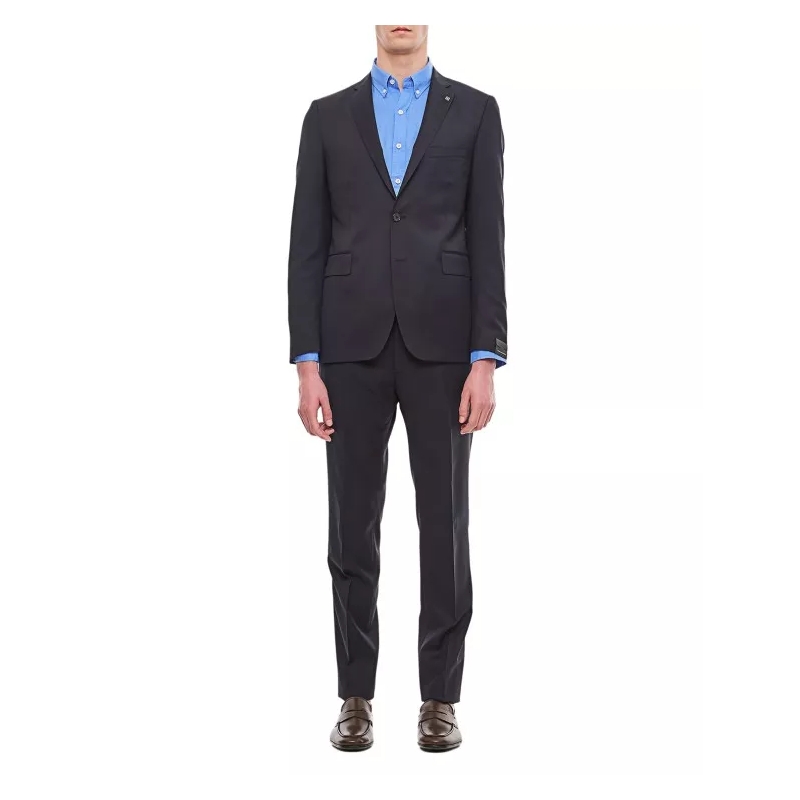Tagliatore Pakcombinatie Cotton Dress Suit Blue
