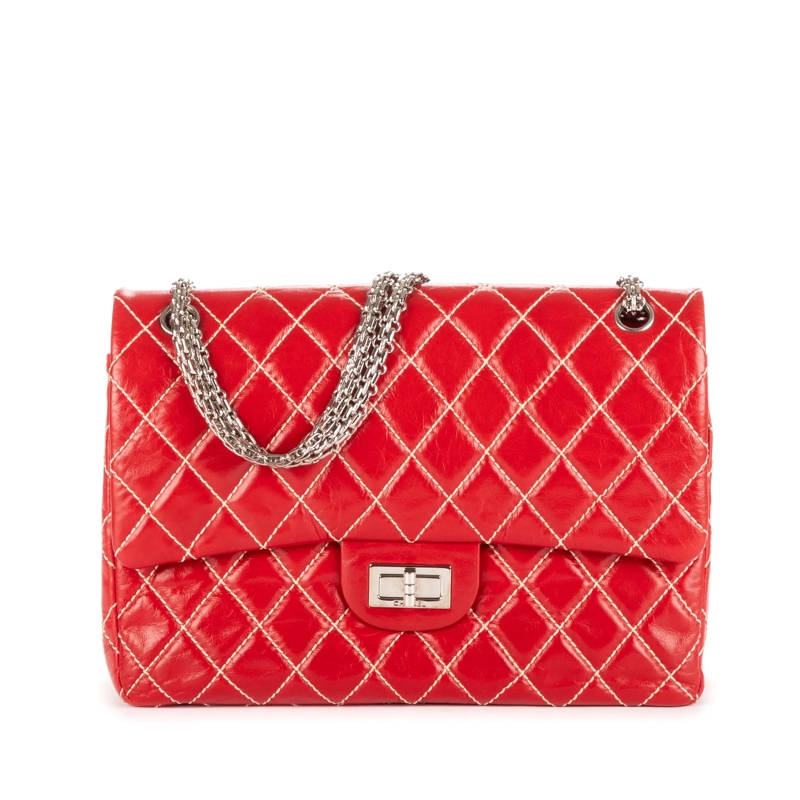 Chanel Crossbody Bag 2.55 Large 227 Reissue Double Flap rot