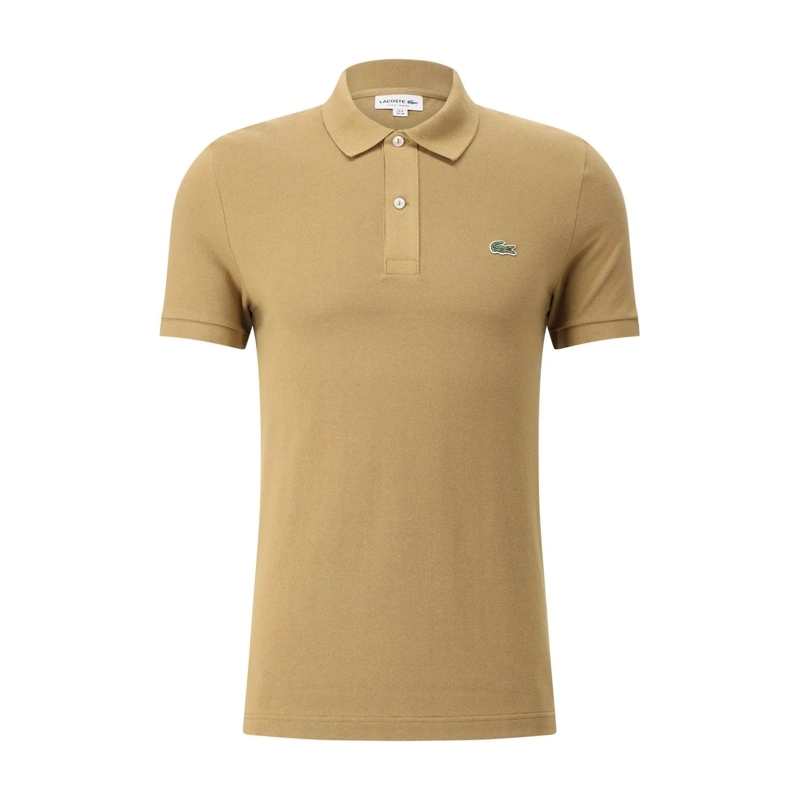 Lacoste Polo shirt Slim Fit Polo-Shirt mit Logo Braun
