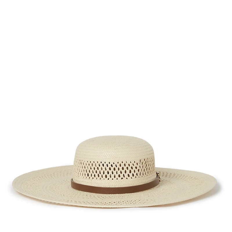 Karl Lagerfeld Mütze K/AUTOGRAPH STROHHUT natur