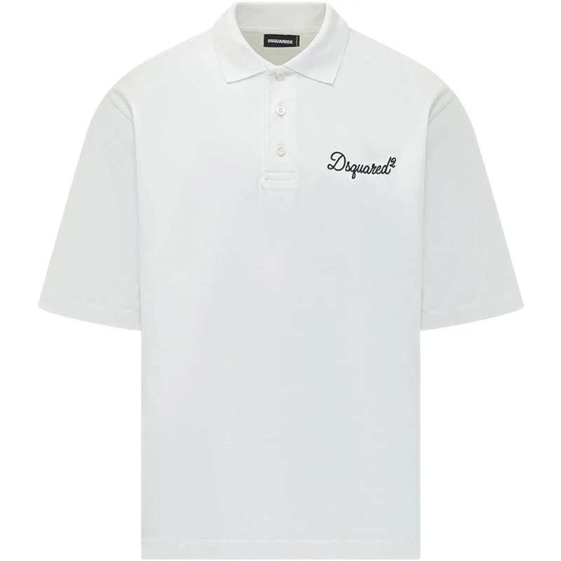 Dsquared2 Polo Tennis Fit Polo weiß