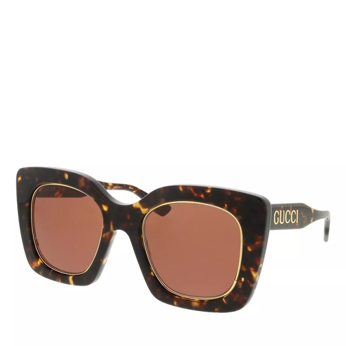 Gucci GG1151S-003 51 Woman Acetate Havana-Brown Sonnenbrille