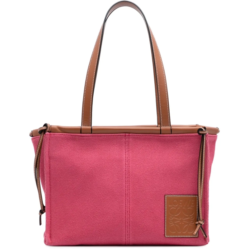 Loewe Shopper Small Canvas Cushion Tote rose