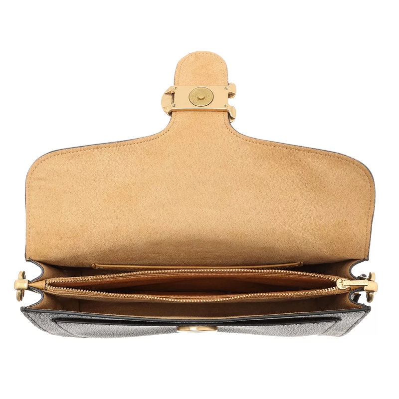 Coach Satchel Polished Pebble Leather Tabby Shoulder Bag 26 Black 2(Image 6)