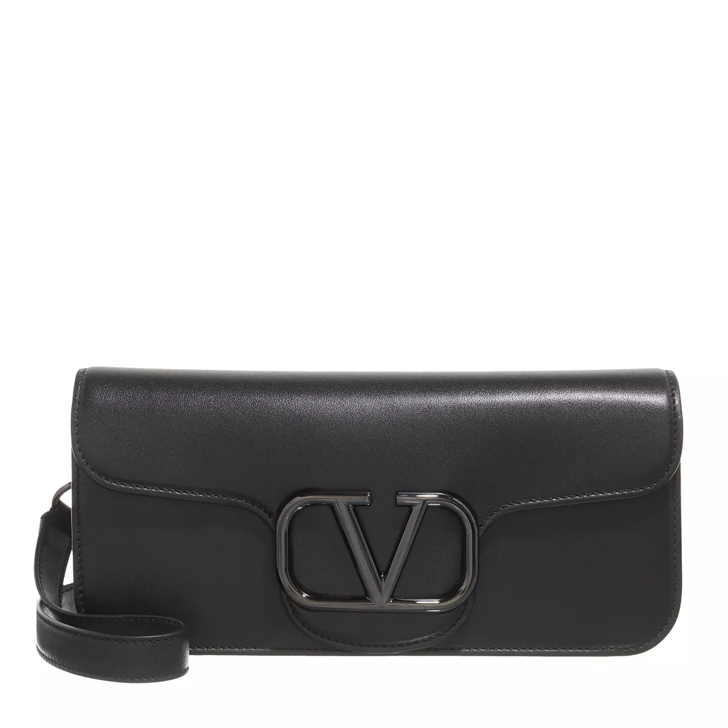 Valentino Garavani Loc Crossbody Calfskin Bag Black Crossbody Bag