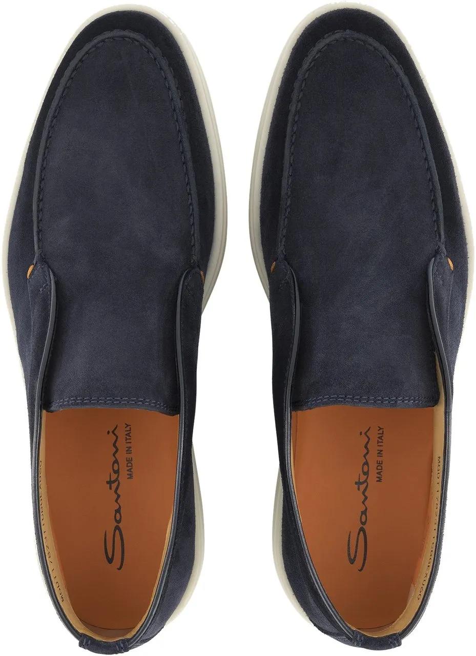 Thumbnail - Santoni Loafer - Flat Shoes Blue - Gr. UK_11 - in Blau - für Damen