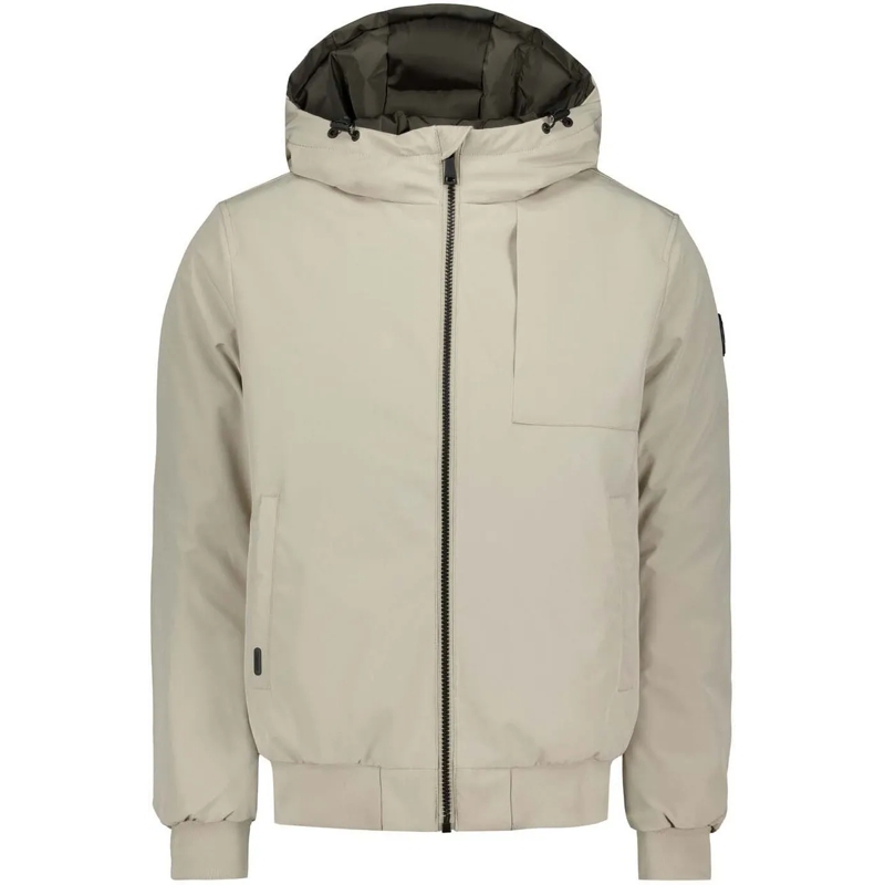 AIRFORCE Daunenjacke Reversible Padded Jacket Taupe Plaza mehrfarbig