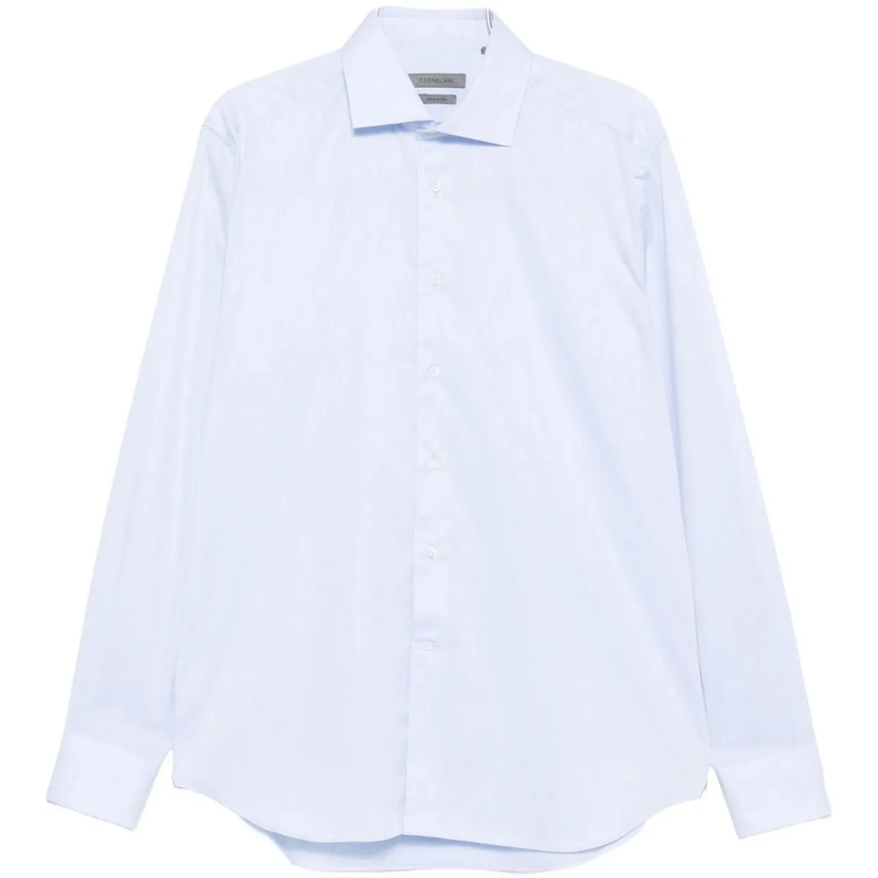 Corneliani Legeres Oberteil hemd licht blauw blau