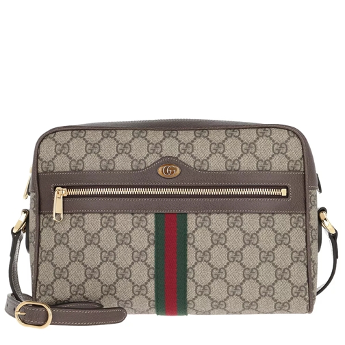 Gucci Ophidia GG Supreme Small Shoulder Bag Beige Camera Bag