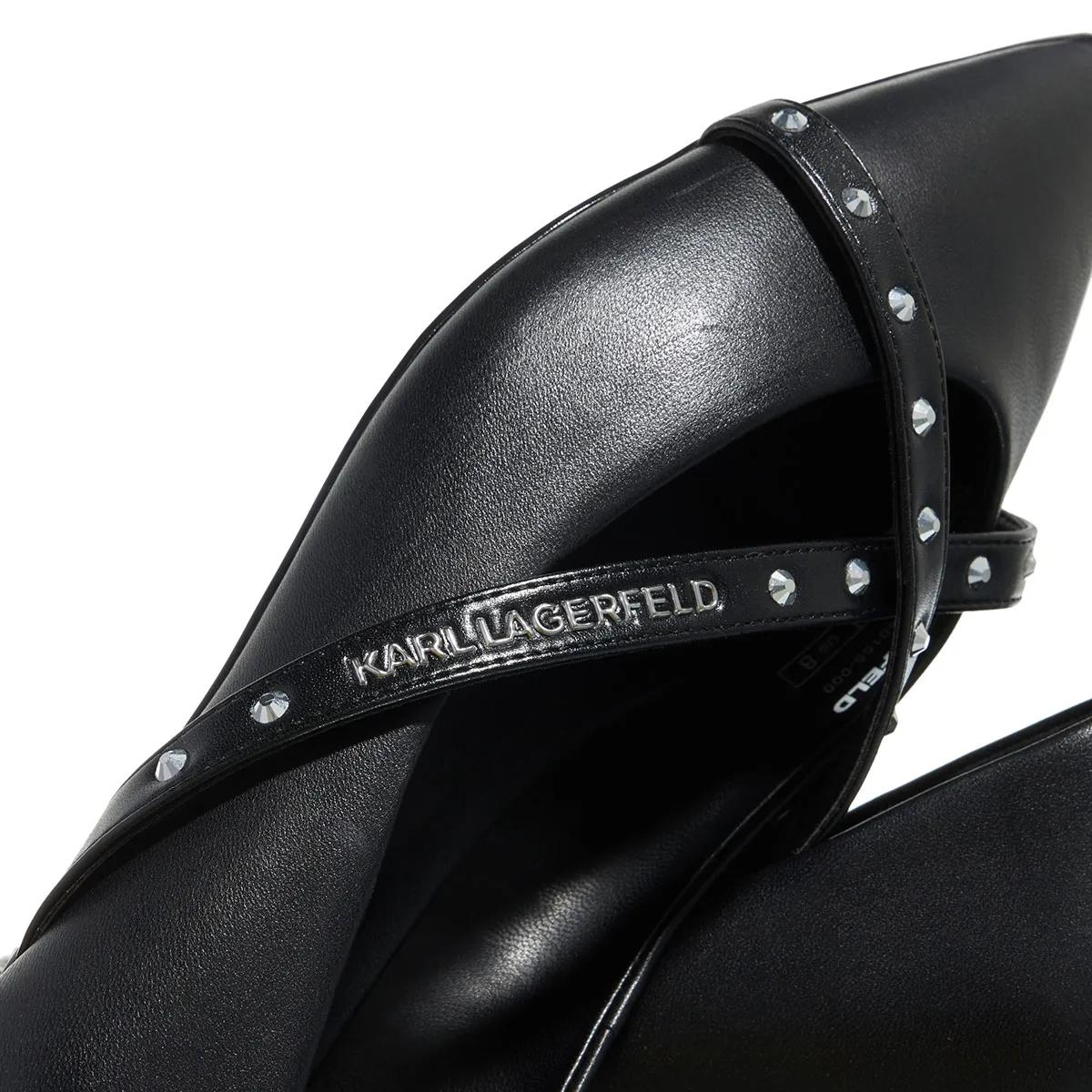 Thumbnail - Karl Lagerfeld Ballerinas - Kerrie Krosstrap Studs - Gr. 39 (EU) - in Schwarz - für Damen