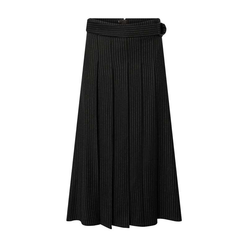 windsor. Minirok Midirock aus Schurwoll-Mix schwarz