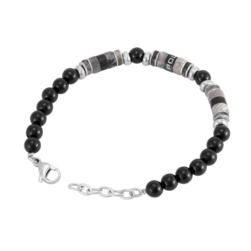 Police Armband Armband Cylindra- Herrenarmband- Farbe: schwarz schwarz(Image 3)