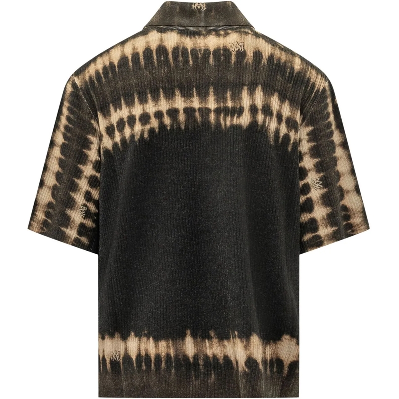Amiri Legeres Oberteil Camicia Tie Dye con Patch Logo schwarz(Image 2)
