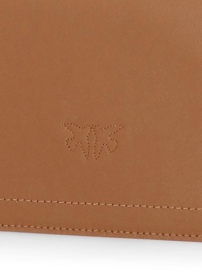 pinko Crossbody bags Leather Brown in bruin