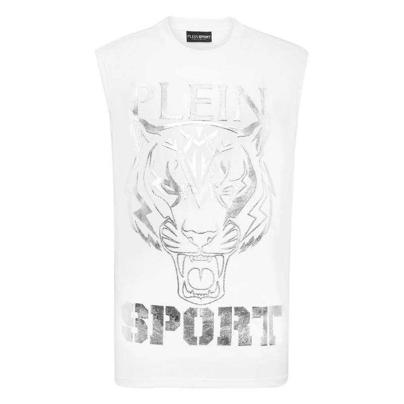 Plein Sport Top Tanktop Tiger schwarz