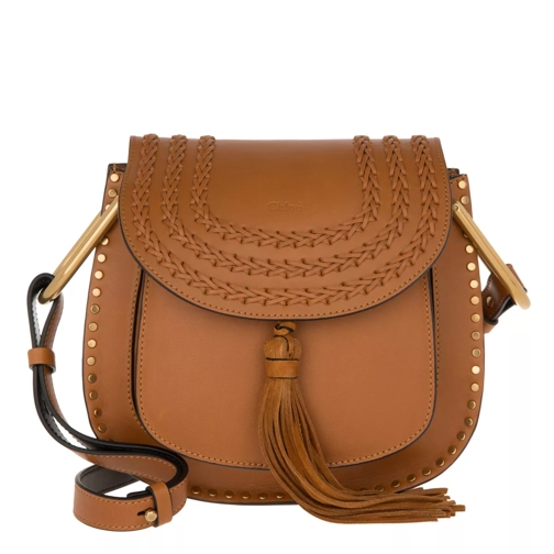 Chloé Small Hudson Tassle Studs Crossbody Leather Caramel Crossbody Bag