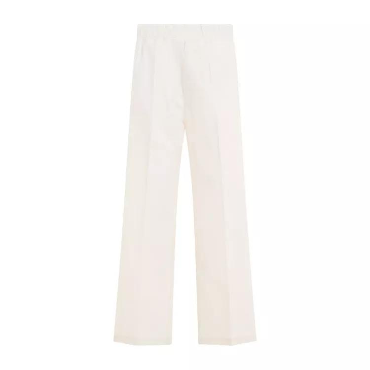 Moncler - Ivory Cotton Track Pants - Größe L - white