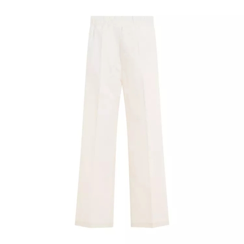 Moncler  Ivory Cotton Track Pants White