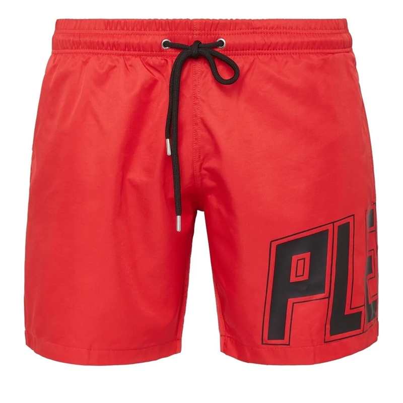 Philipp Plein Shorts Badehose rot