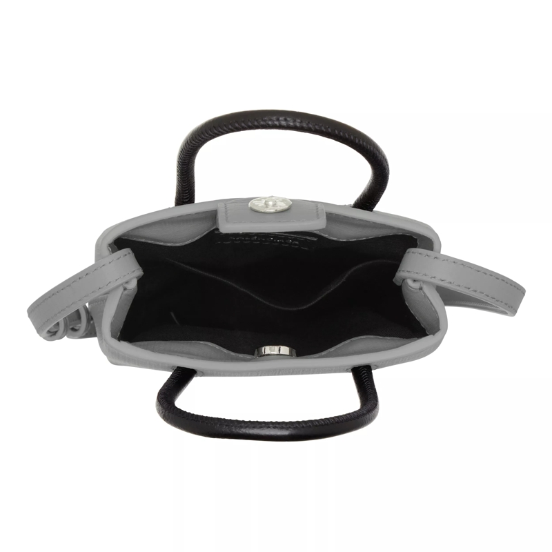 Balenciaga Crossbody Bag Black Front Logo Top Handle Bag Grey(Image 5)