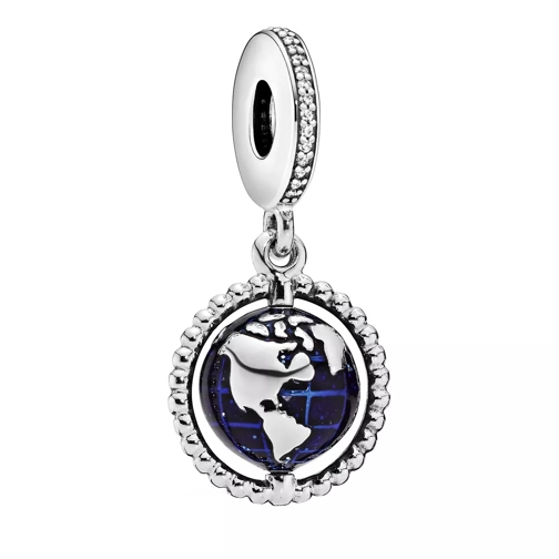 Pandora Drehender Globus Charm-Anhänger Sterling silver Ciondolo