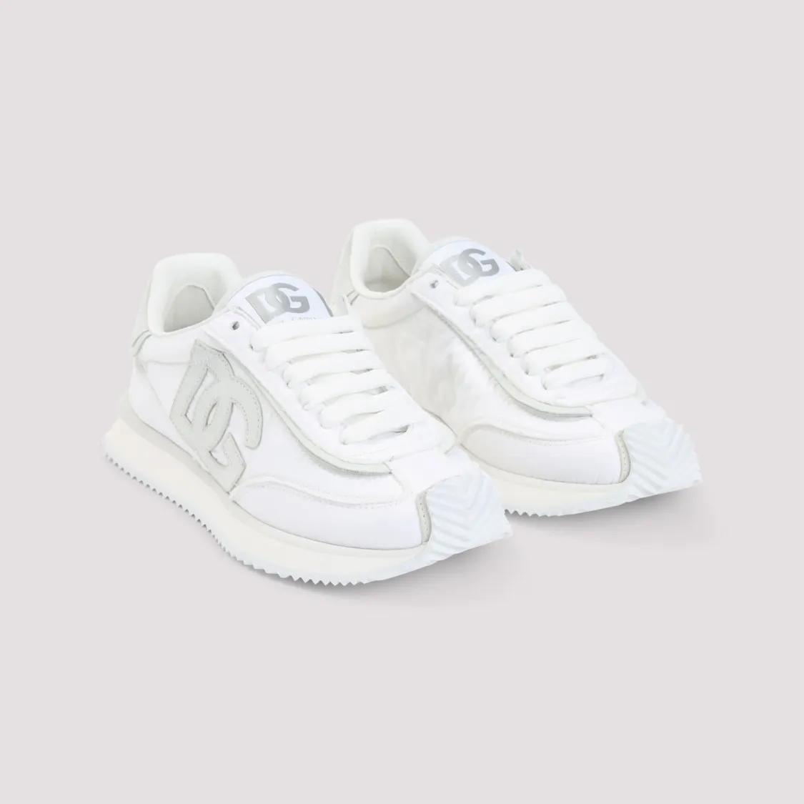 Thumbnail - Dolce&Gabbana Low-Top Sneaker - Low-Profile Sneakers With Textured Logo Detail - Gr. 39 (EU) - in Weiß - für Damen