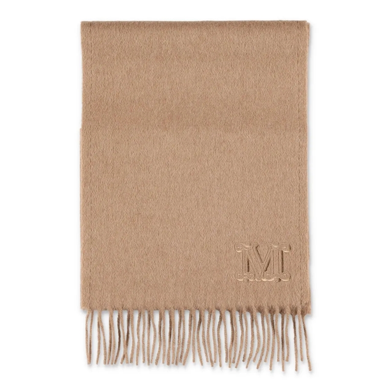 Max Mara Lichtgewicht Sjaal Monogram Camelwool Camel Stole Pink