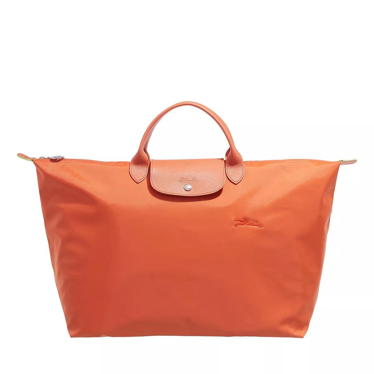 Longchamp Travel Bag Large Carrot Weekender