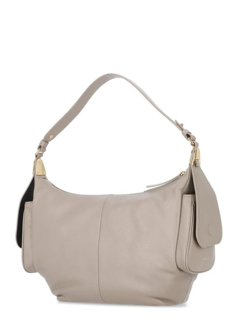 Coccinelle Shoppers Campus Shoulder Bag in beige